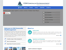 Tablet Screenshot of esmeraldaships.com
